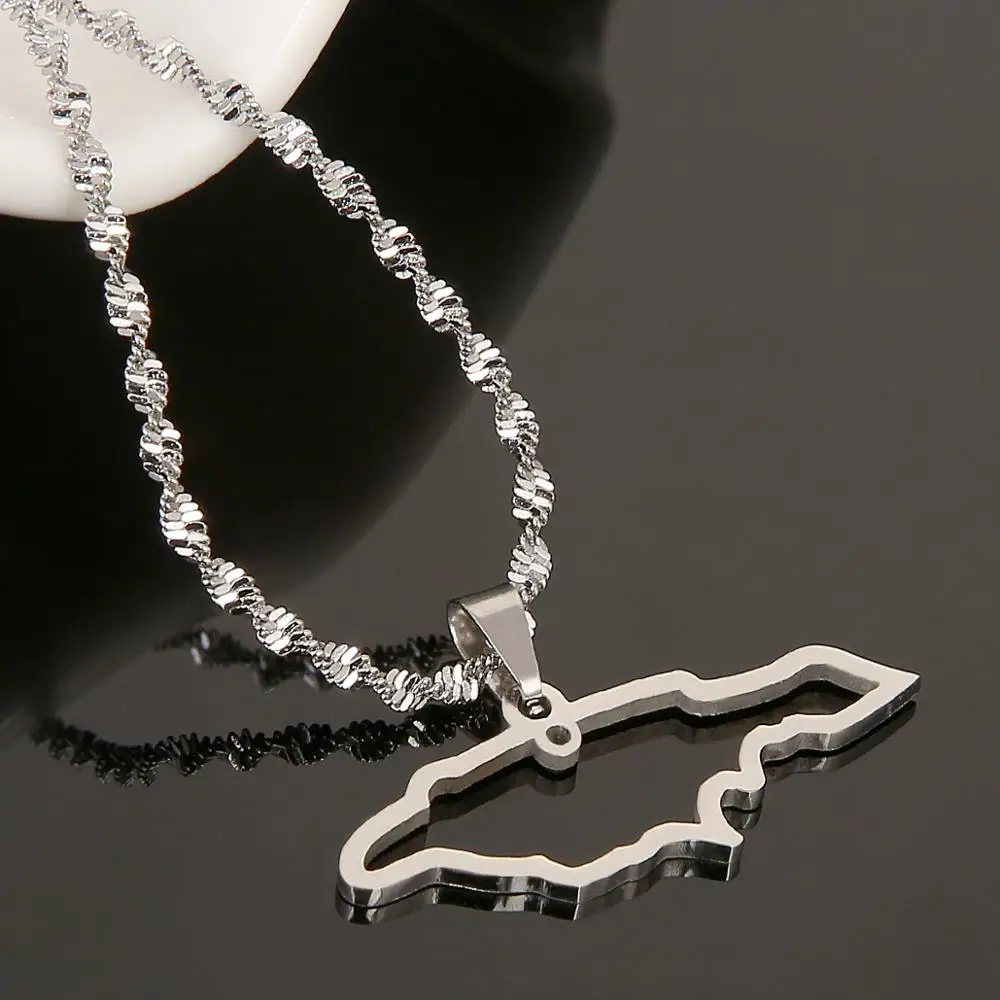 Подвеска из нержавеющей стали золотого цвета на Ямайке ожерелье с изображением