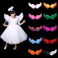 women girls angel feather wings props show fairy costume cosplay wedding decoration party birthday gift carnival home decor