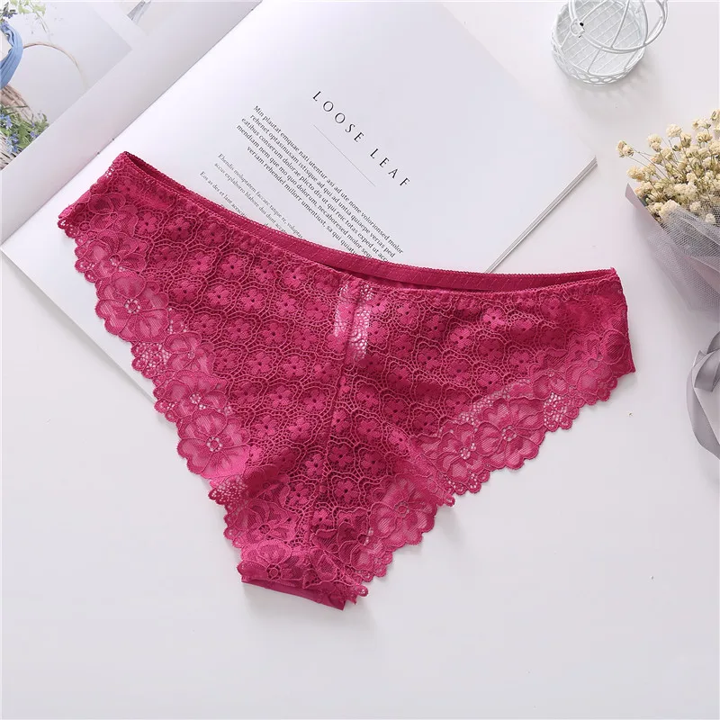 1 шт. сексуальное нижнее белье женские кружевные трусики низкая талия Бесшовные