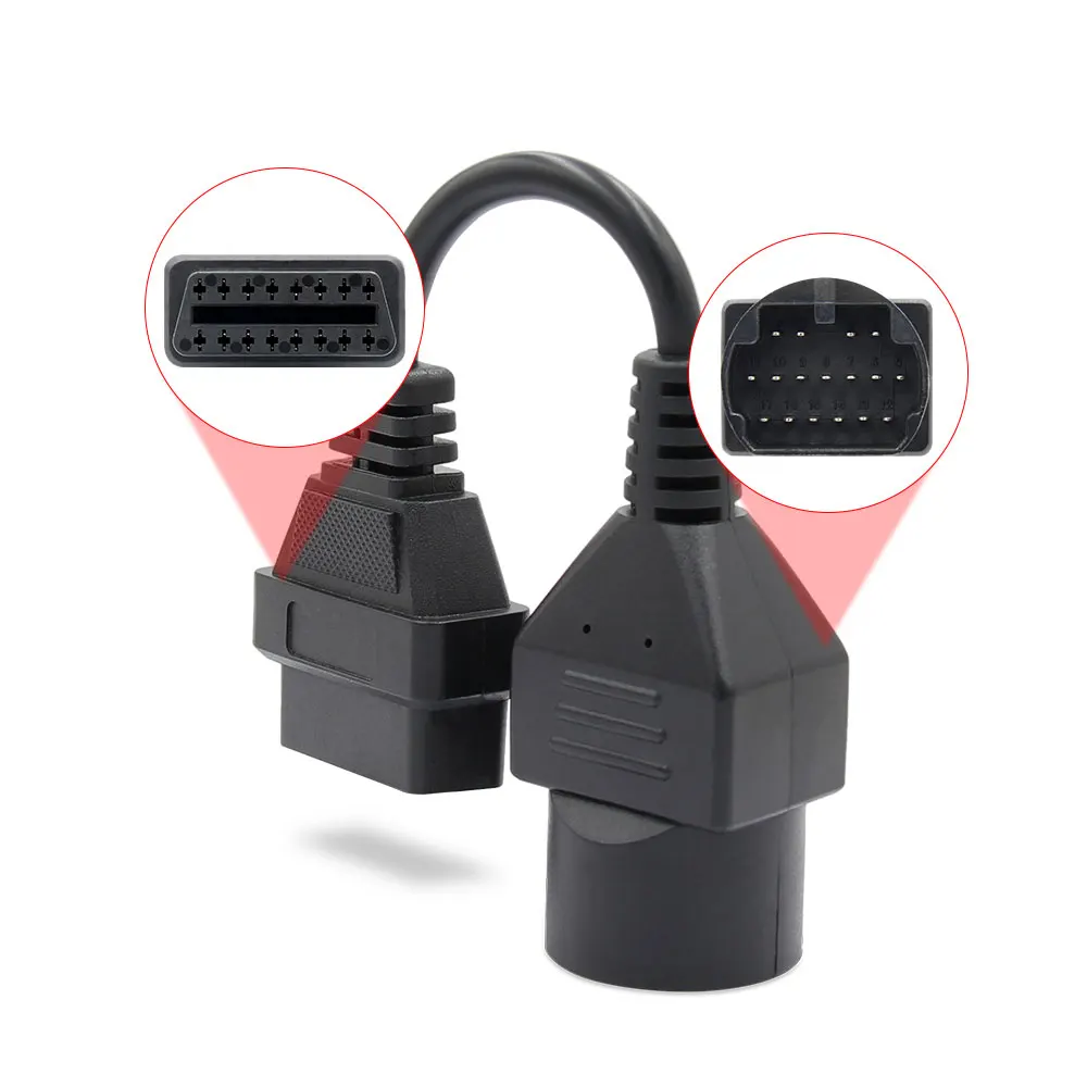 Удлинительный конвертер OBD2 кабель для Mazda 17 Pin к OBD OBDII 16 штекер гнезду obd2 разъем