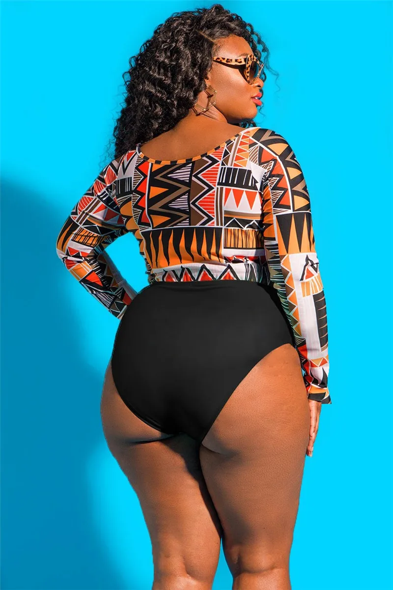 Женское танкини 2019 новый купальник бикини с принтом Высокая талия пляжная одежда