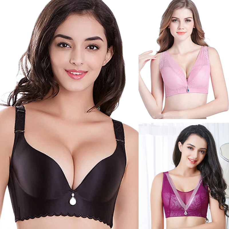 

Fashion Bra for Women Plus Size Brassiere Sexy Seamless Lingerie Super Push Up Bras Adjustable Ladies Women Underwear Intimates