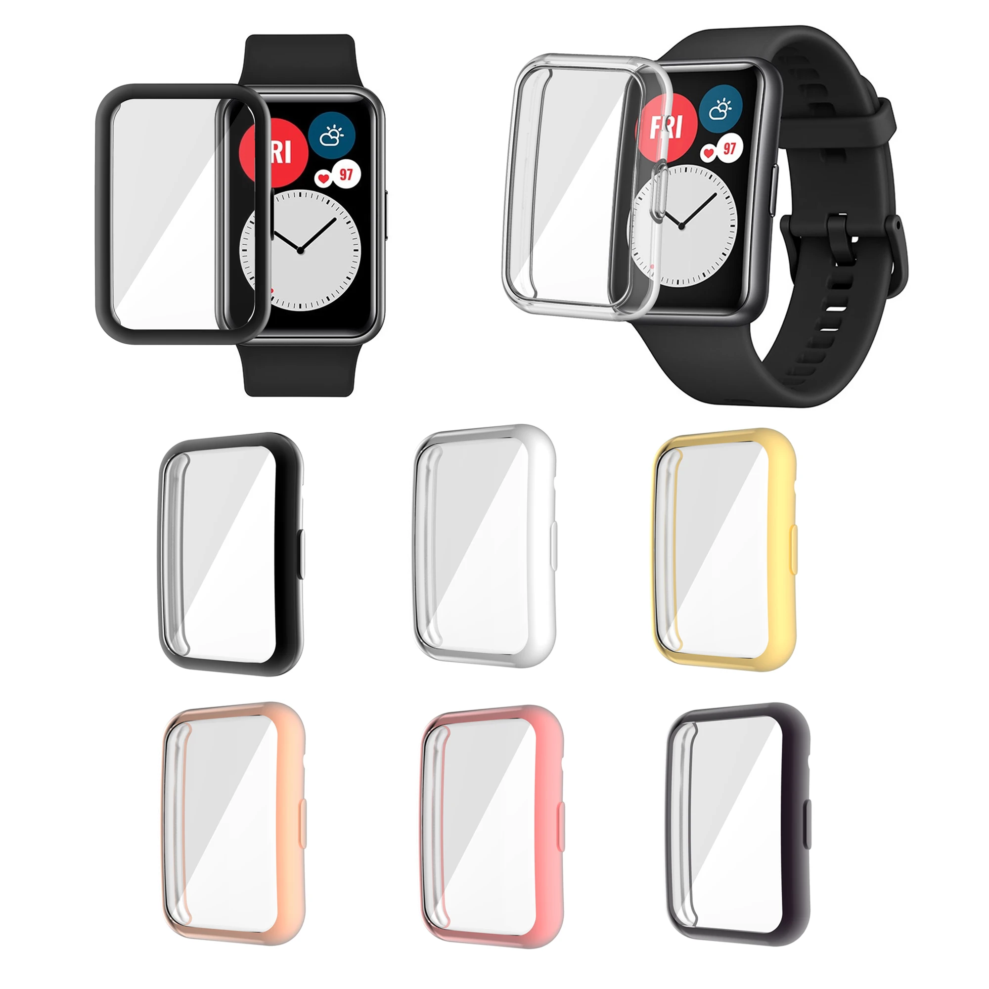 

TPU Screen Protector Case Cover for Huawei Watch Fit