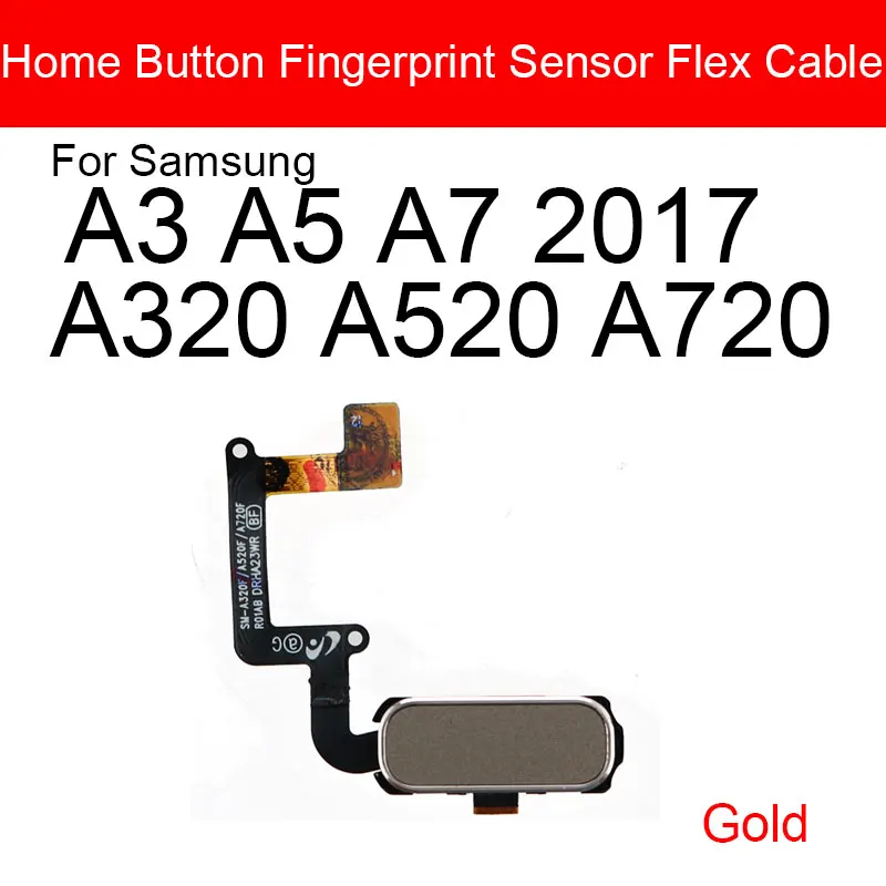 Гибкий кабель для датчика кнопки возврата Home Samsung Galaxy A3 A5 A7 2017 A320 A520 A720 меню замена