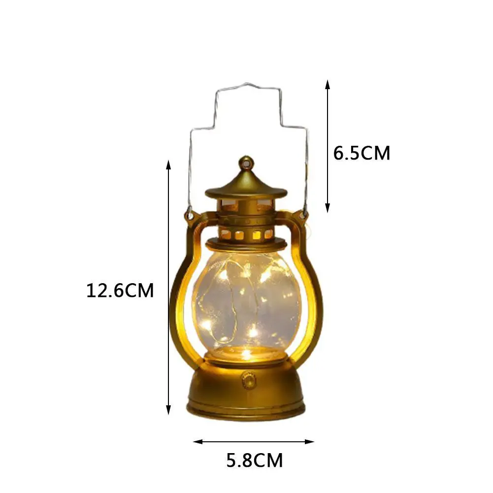 

Energy-Saving Holiday Desktop Hanging Bar Night Light Retro Halloween Lantern Party Small LED Oil Dec Lamp Retro Decorative D3Q5