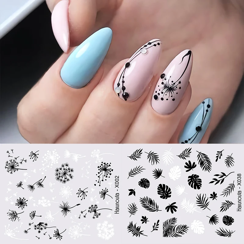Snake Design Water Nail Sticker Flower Leaves Nair Art Transfer Stickers Slider Decals Tip Manicuring Decoration Accessories | Красота и