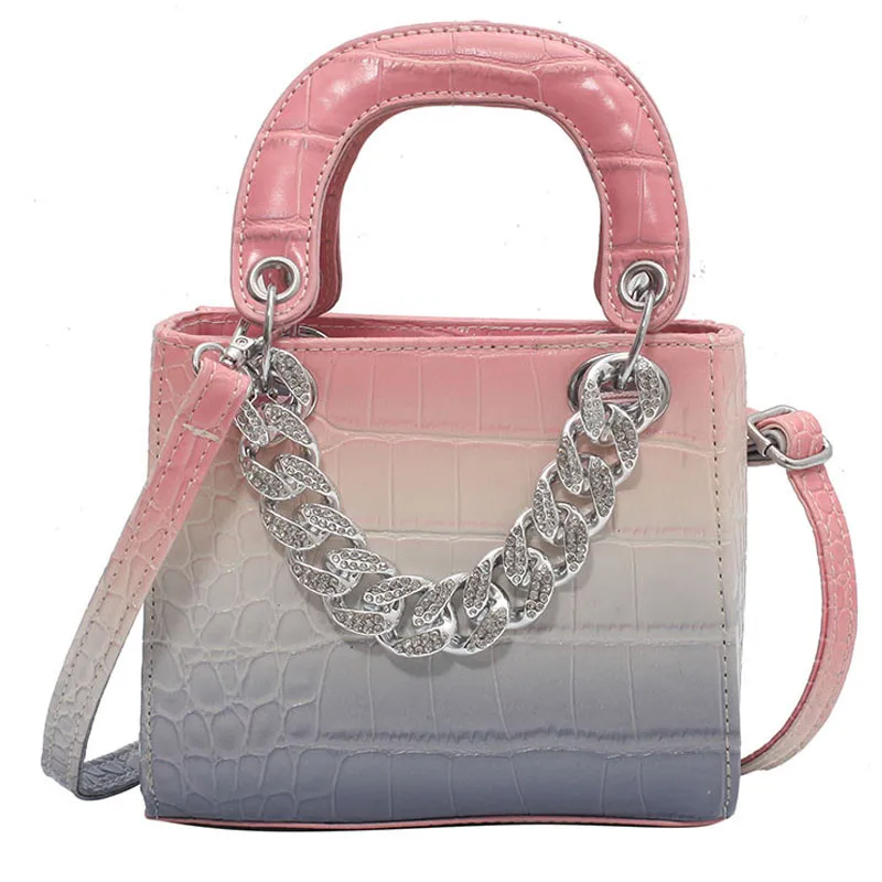 

Stone Pattern Square Tote Bag 2021 Spring New Quality PU Leather Women's Designer Handbag Luxury Brand Shoulder Messenger Bag