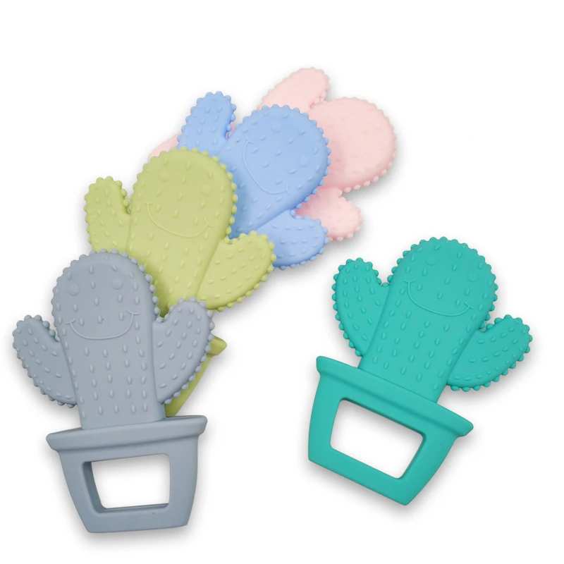 Детский силиконовый Прорезыватель для зубов сделай сам милый однотонный С