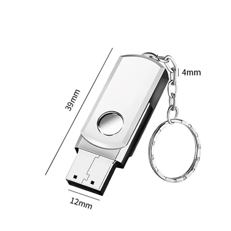 Металлический поворотный USB флеш-накопитель JASTER 4 ГБ 64 16 32 брелок карта памяти