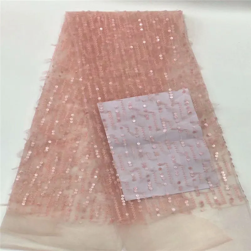 2019 gold Latest Designs African Lace Fabric French Net With white Sequins High Quality Beaded Tulle | Дом и сад