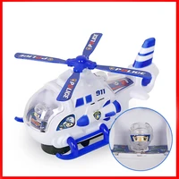 911 Helicopter Toy Police Boy Parent Child Game Baby Lights Music Sound Automatic Steering