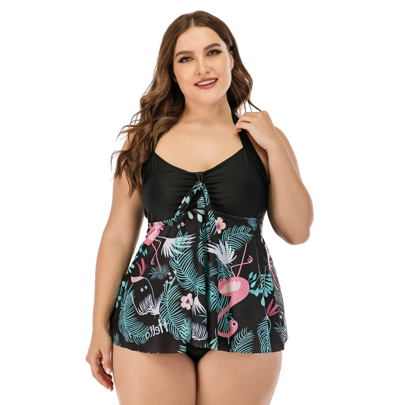 

Женский раздельный купальник с чашками пуш-ап и лямкой на шее