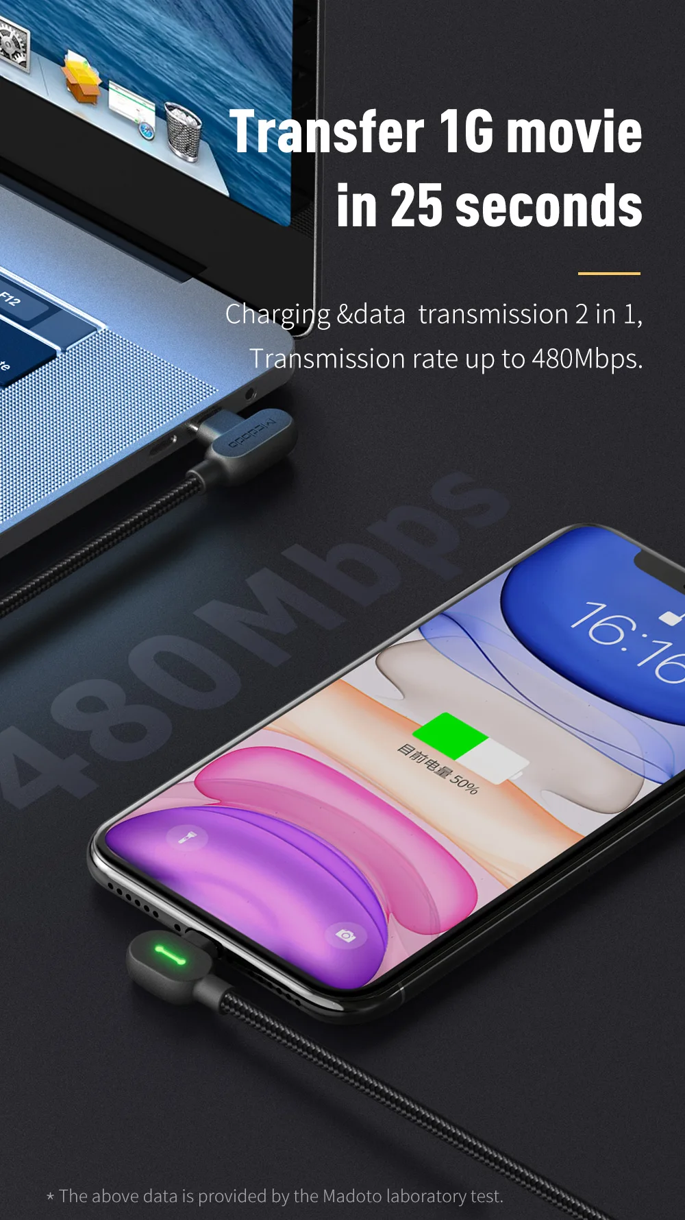 Mcdodo USB-C PD кабель для быстрой зарядки type C для Lightning 36 Вт 3 а зарядное устройство USB C для iPhone XR XS Max 8 PD ISO 13 Кабель
