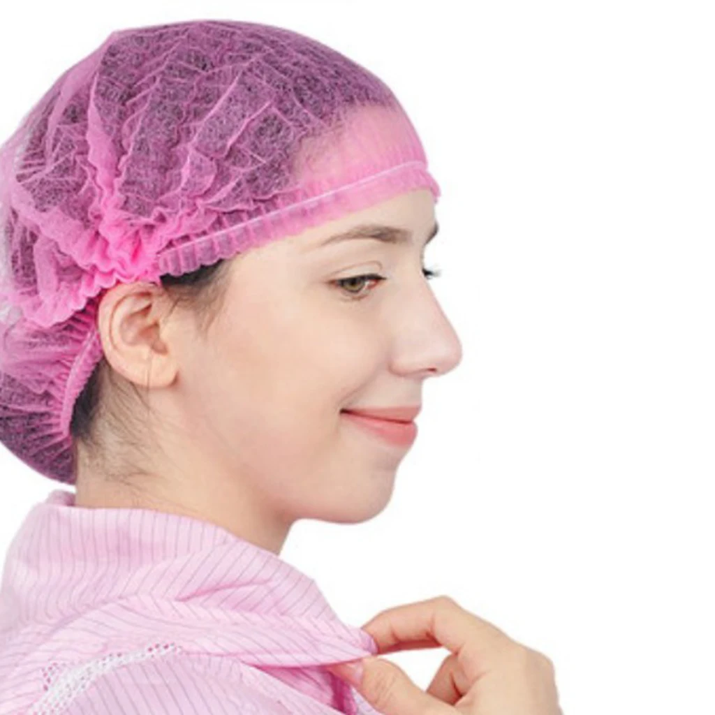 100 шт. одноразовые шапки для волос шапочка загара питание эластичная сетка