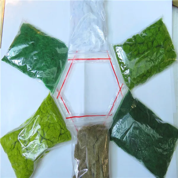 60 г/лот популярная трава порошок газон Флокирование нейлон Игрушка Модель