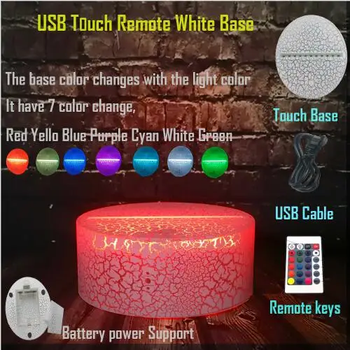 Remote 7 Color Шерлок лампа магазин пользовательские уникальные лампы 7 цветов изменить праздник бойфренды дети друзья подарок - Испускаемый цвет: Remote 7 Color