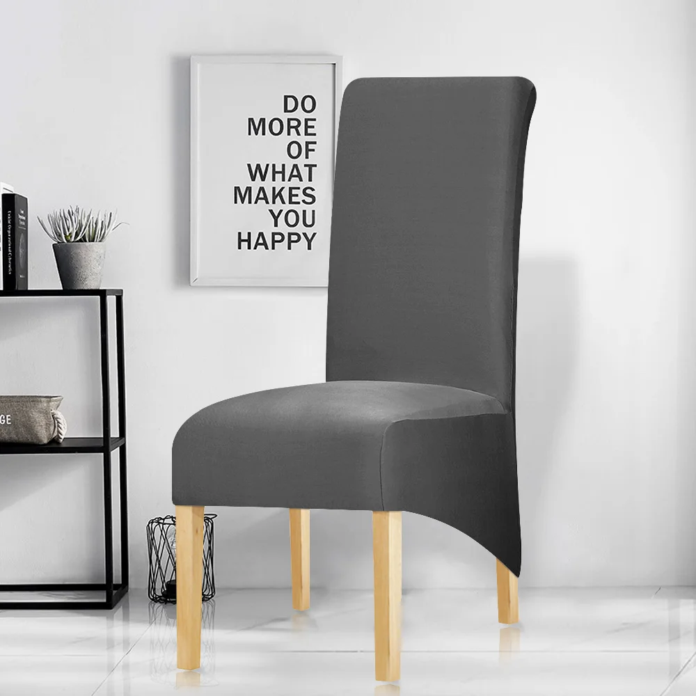 Чехол на стул эластичный с принтом размер XL | Дом и сад