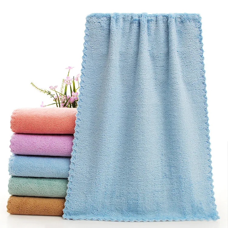 

2021 household wash towel solid color towel