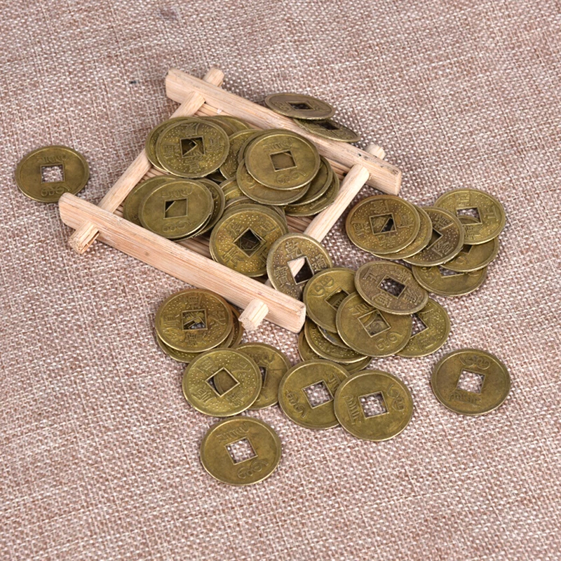 

50Pcs/Set Coins Ancient Chinese Fortune Coins Lucky Coins For Health Good Luck Prosperity Jewelry Findings DIY Components