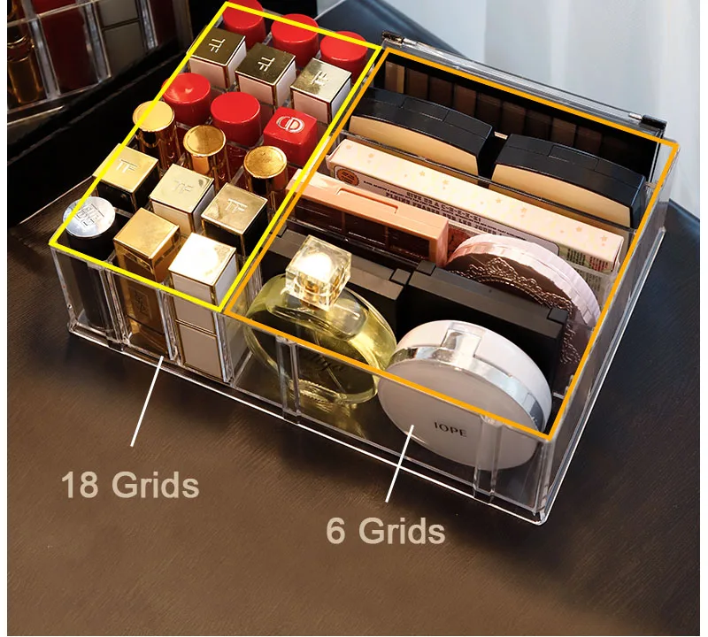 Органайзер для макияжа коробка хранения пудра помада румяна Eeye Shadow