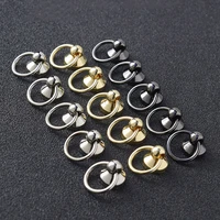 10pcs round head ring spikes punk brass clothing nozzle with screws for hatshoeleather bag phone case diy