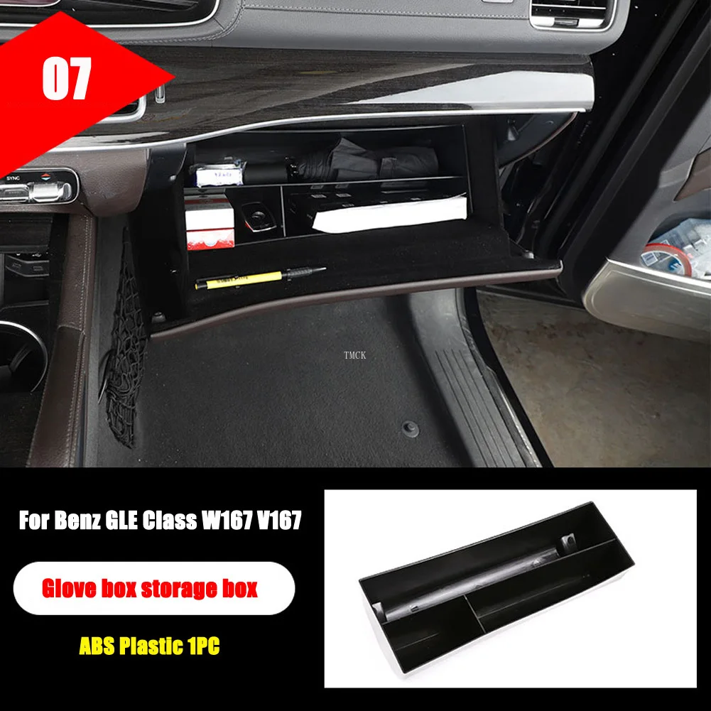 

Для Mercedes Benz GLE Class W167 V167 GLE350 GLE450 2020 + автомобильные аксессуары ABS Хромированная Серебряная центральная консоль полный комплект стикеров