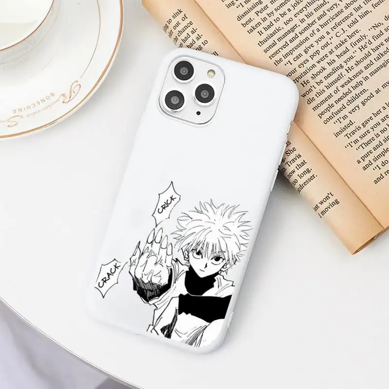 

Japan anime hunter x hunter Phone Case Candy Color for iPhone 6 7 8 11 12 s mini pro X XS XR MAX Plus