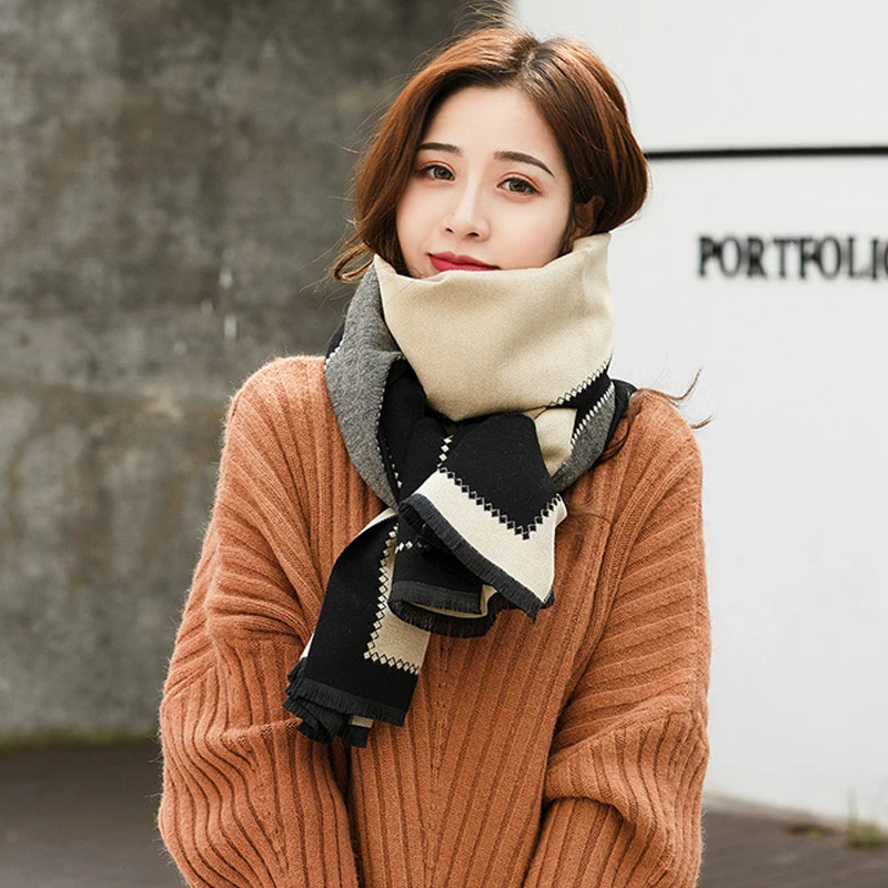 Роскошная брендовая зимняя новая кареточная модель искусственная кашемировая