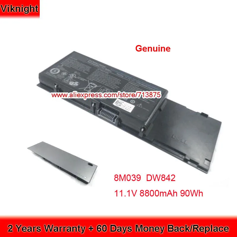 Подлинный 11 1 V 90Wh 8M039 аккумулятор M6400 для ноутбука DELL Precision M6500 C565C DW842 J012F KR854 PP08X001 4P887