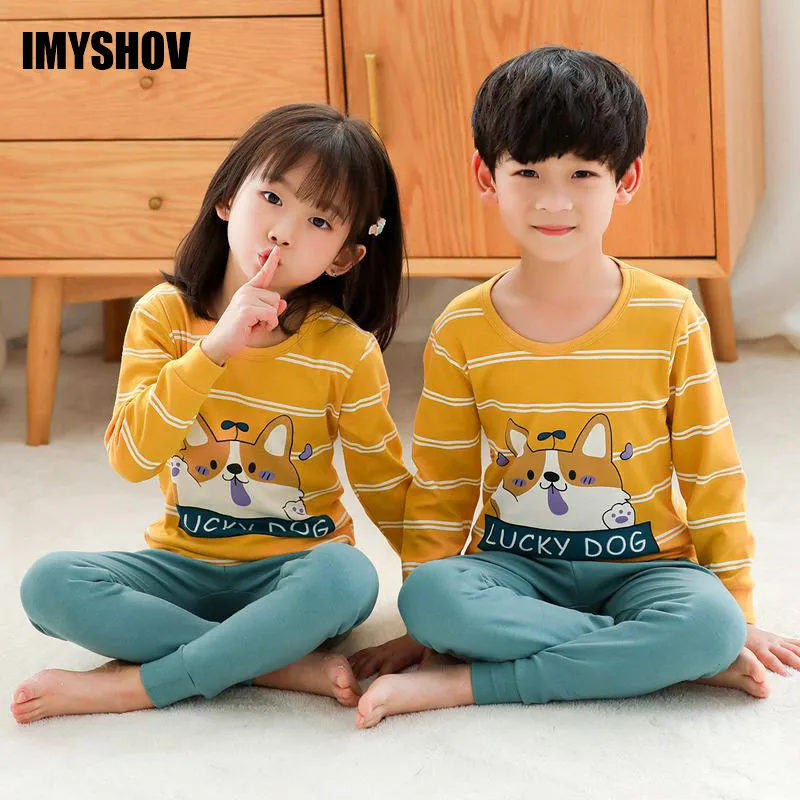 

Kids Christmas Pajamas For Girls Pjs Baby Boy Pyjamas Sets Toddler Girl Dinosaur Boys Ribbed Pijama Infantil Children Sleepwear