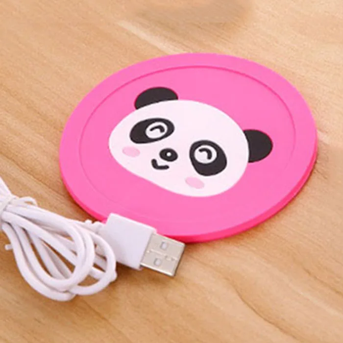 Style6 USB теплее гаджет мультфильм Силиконовые тонкие чашки-Pad кофе чай напиток usb нагревательный лоток кружка Pad хороший подарок - Цвет: Style6