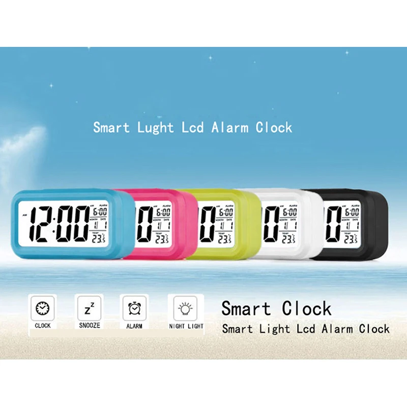 

Super Hot Sale LED Digital Alarm Clock Backlight Snooze Mute Calendar Desktop Electronic Bcaklight Table Clocks Desktop Clock