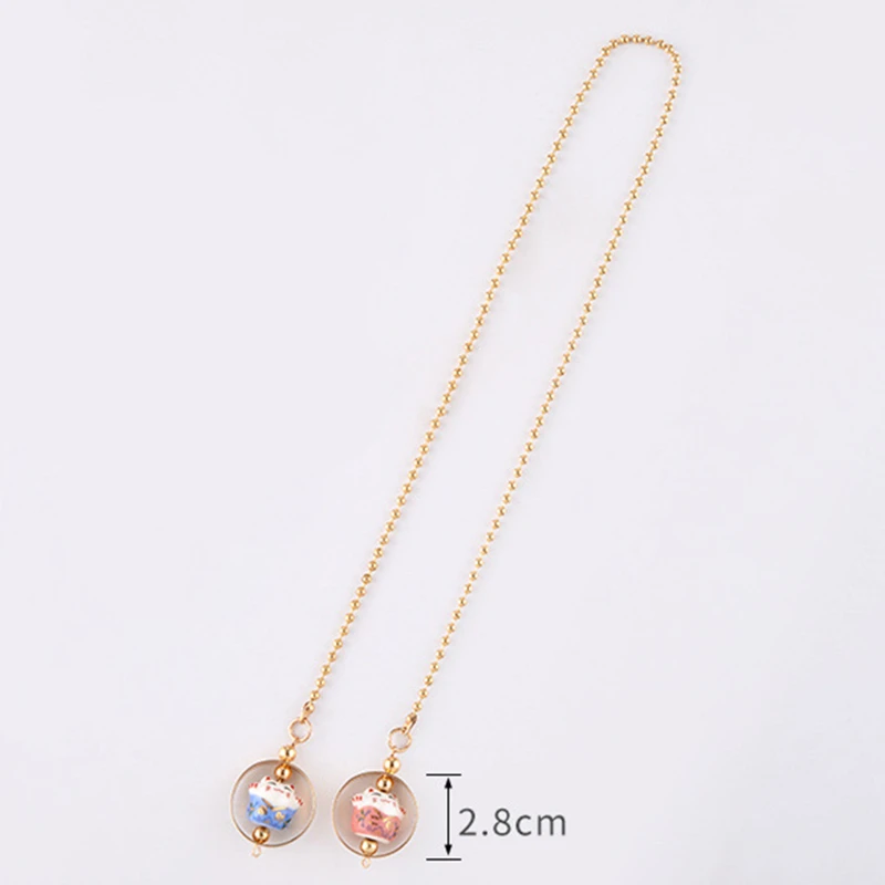 Милый счастливый кот Подвеска автомобиль кулон Автомобильное зеркало заднего