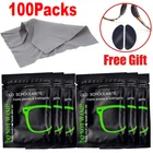 100 пакеты многоразовые Анти-туман салфетки очки предварительно увлажненные салфетки противотуманные Ткань для протирки линз Предотвращение запотевания очков протрите предотвращает запотевание для очков A + +