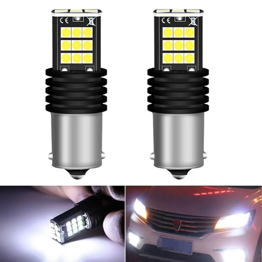 2x 1200LM Canbus P21W 1156 BA15S светодиодный ная лампа задние дневные ходовые огни DRL для Skoda
