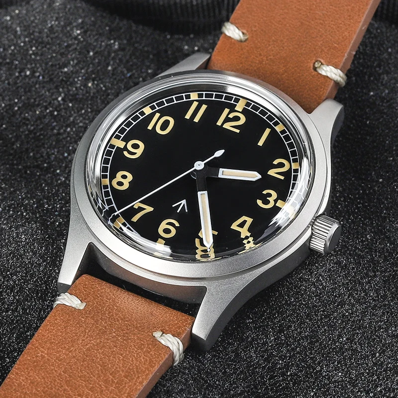 

Baltany Military Mechanical Wristwatches Homage W10 Round Vintage Pilot Unisex NATO Strap NH35 Automatic Self Wind Retro Watch