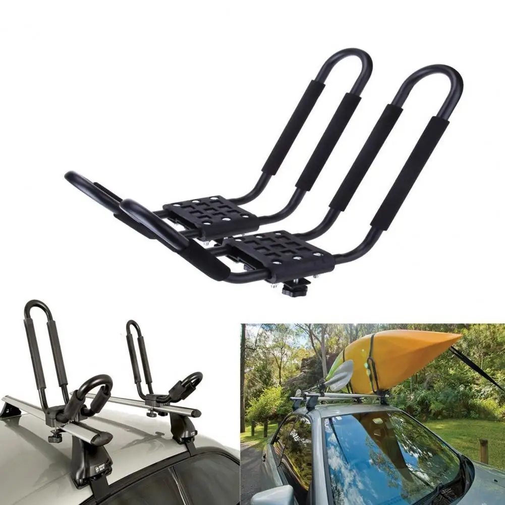 Roof Rack Vehicle-mounted Universal Metal J-bar Car  Top Mount Canoe Skiing