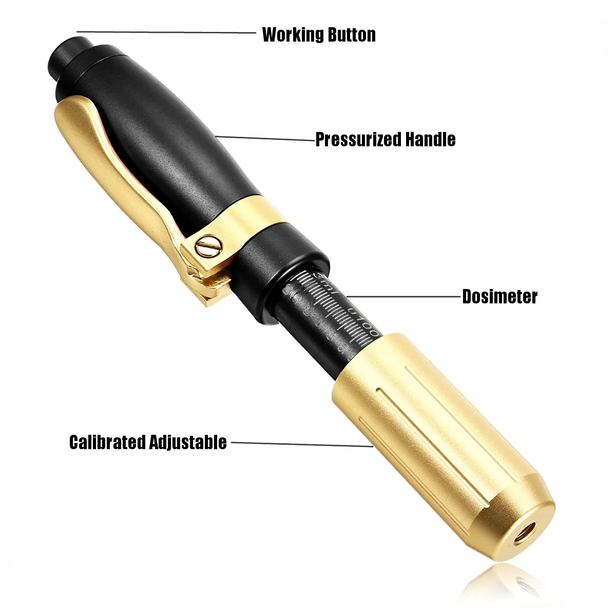 Гиалуроновая ручка для инъекций массажный атомайзер в комплекте кислотные