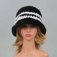 winter hats for women real mink fur hat wedding hats for women elegant church bonnets wholesale wide brim fall cap designer hat