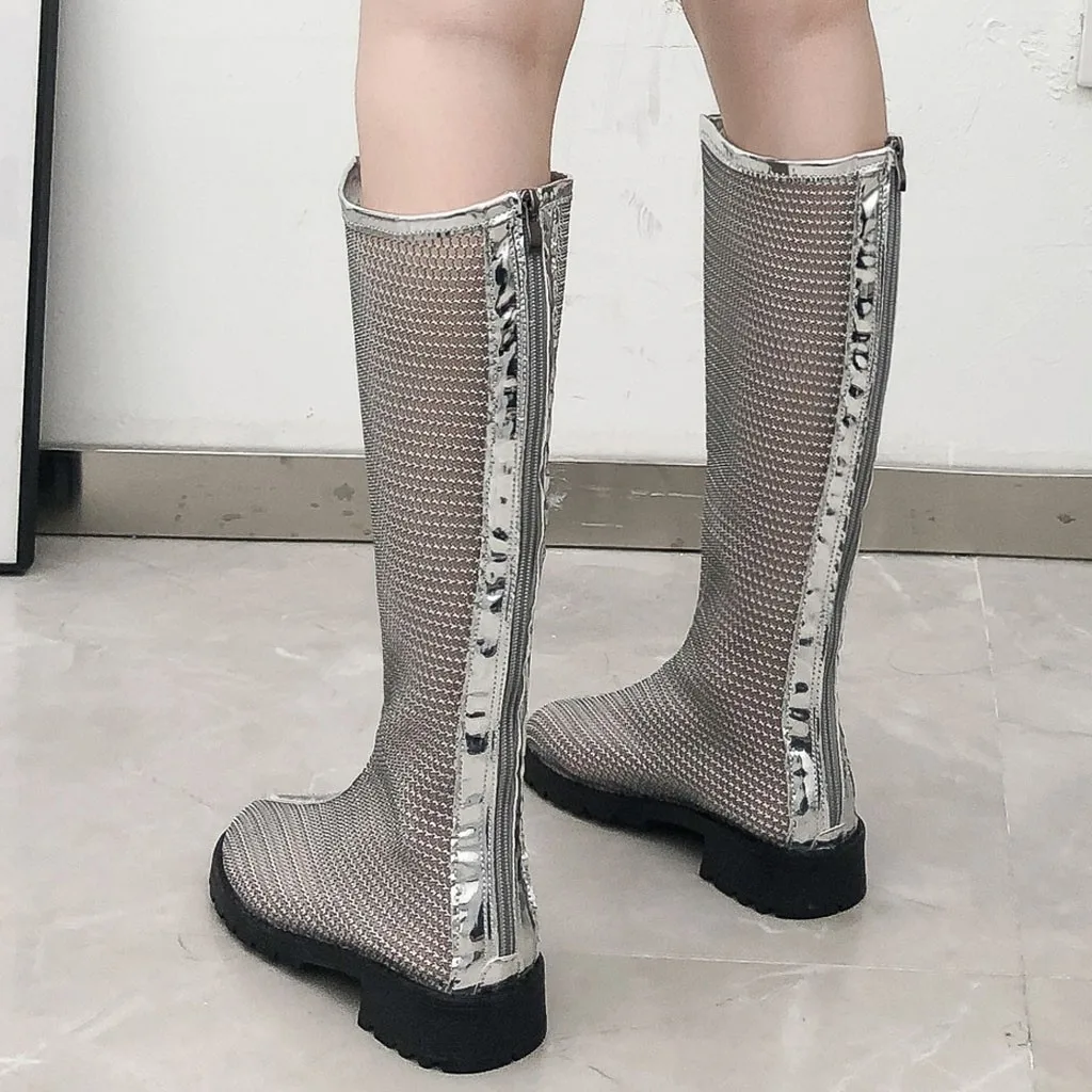 Fashion Tube Boots Summer Ankle Skeleton Women Super Breathable Shoes Joker Personality Female | Спорт и развлечения