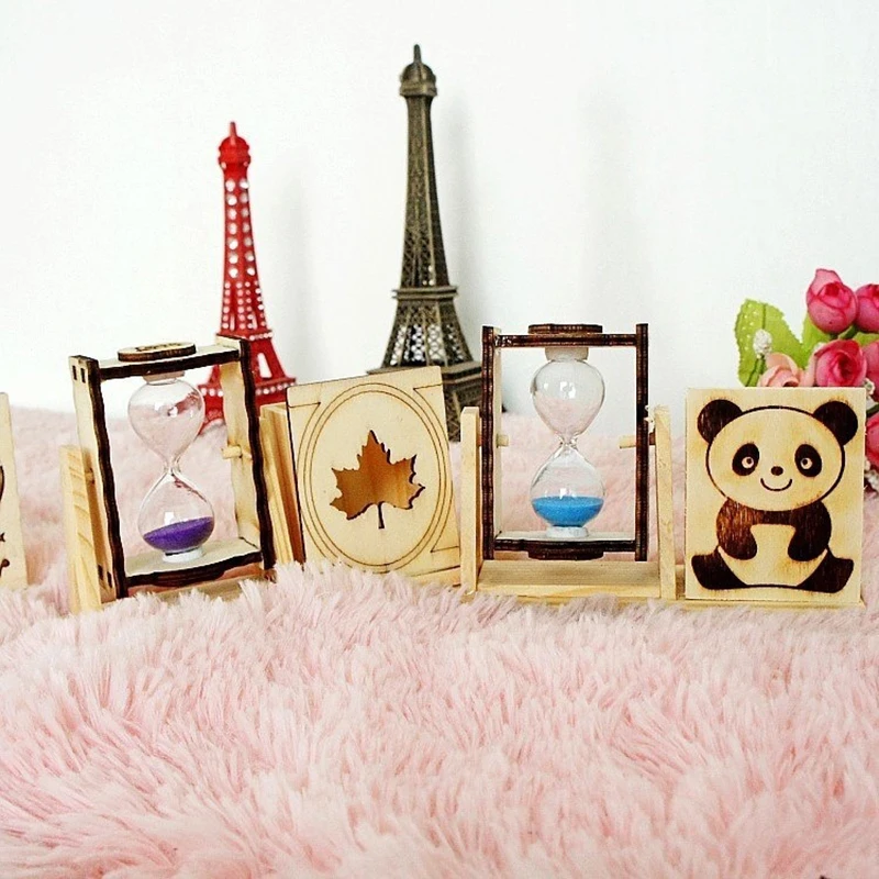 Подставка для ручек простая деревянная Одиночная ручка песочных часов держатель