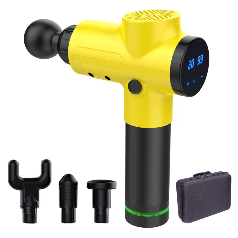 

Electric Fascia Gun Soothing Muscle Massage Gun Massager Full Body Massage Masajeador Electrico Ee Espalda y Cuello LCD Heads