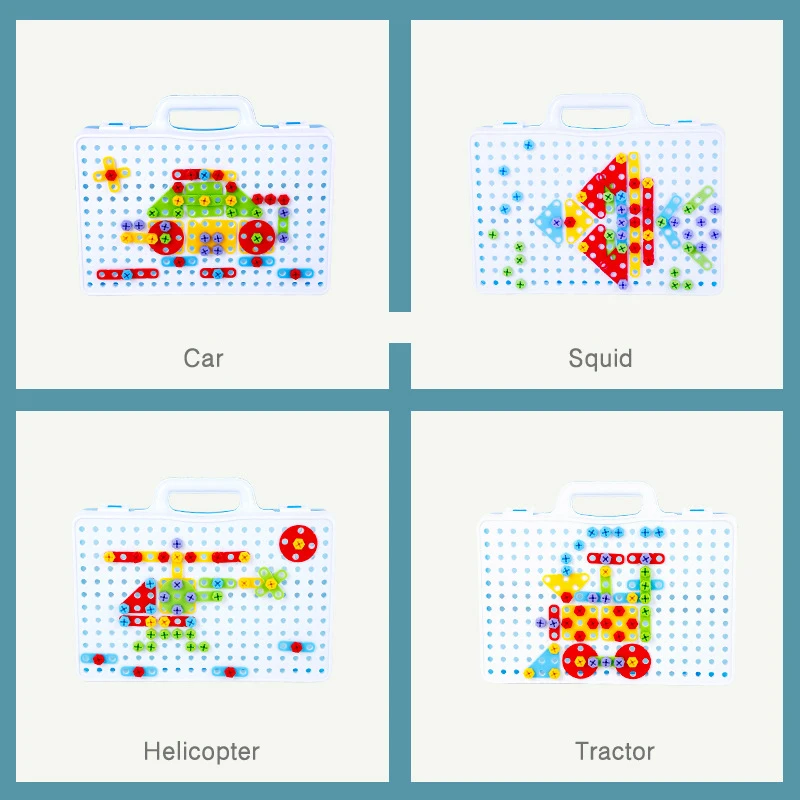 Набор строительных блоков сделай сам креативная электрическая дрель разборка