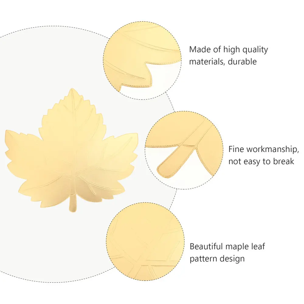 4 шт. маслонепроницаемый клен салфетка под тарелку с лиственным рисунком
