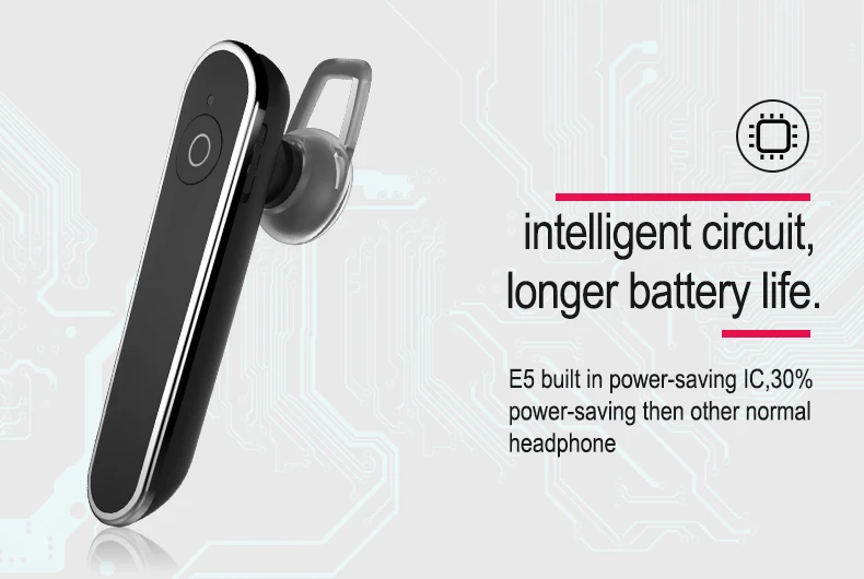 E5 Беспроводной Bluetooth гарнитура громкой связи Bluetooth гарнитура наушники с микрофоном для телефона звонки, музыка играть автомобильные хэндс-фри для авто