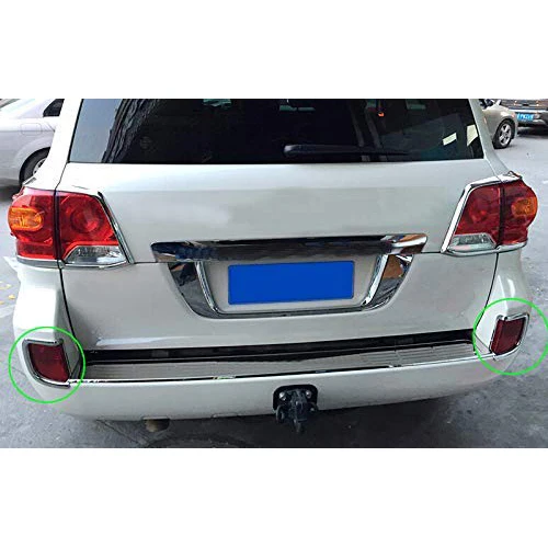 2 шт. ABS хромированная лампа заднего противотуманного фонаря чехлы для Toyota Land Cruiser