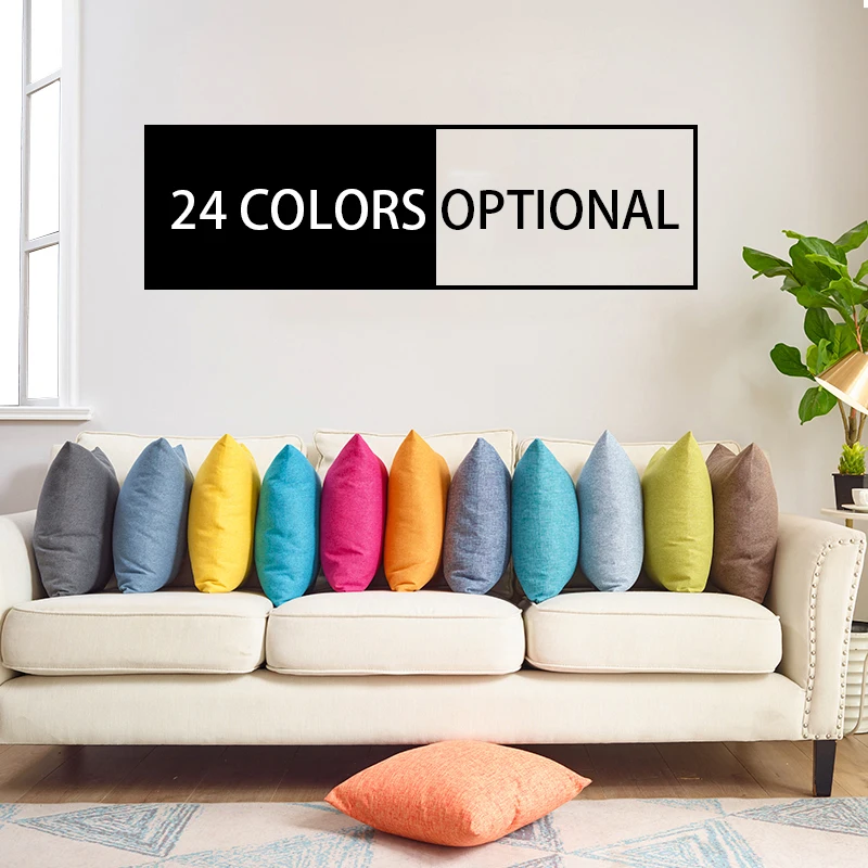 Хлопковая льняная наволочка для дивана основной стул кровать голова