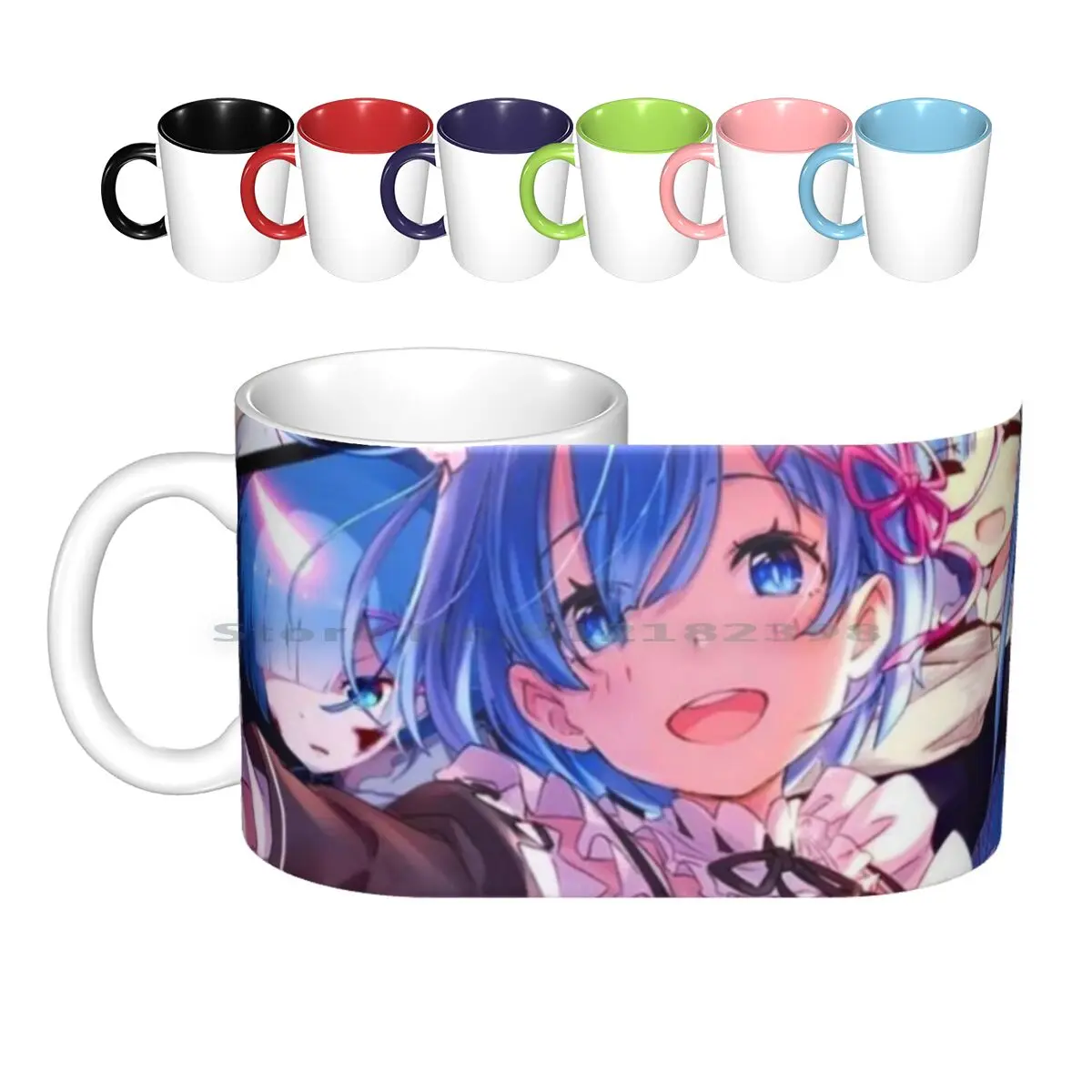 

Re : Zero 27 Ceramic Mugs Coffee Cups Milk Tea Mug Hakucat Haku Cute Colorful Pattern Re Zero Japan Anime Anime Rezero Rem Ram