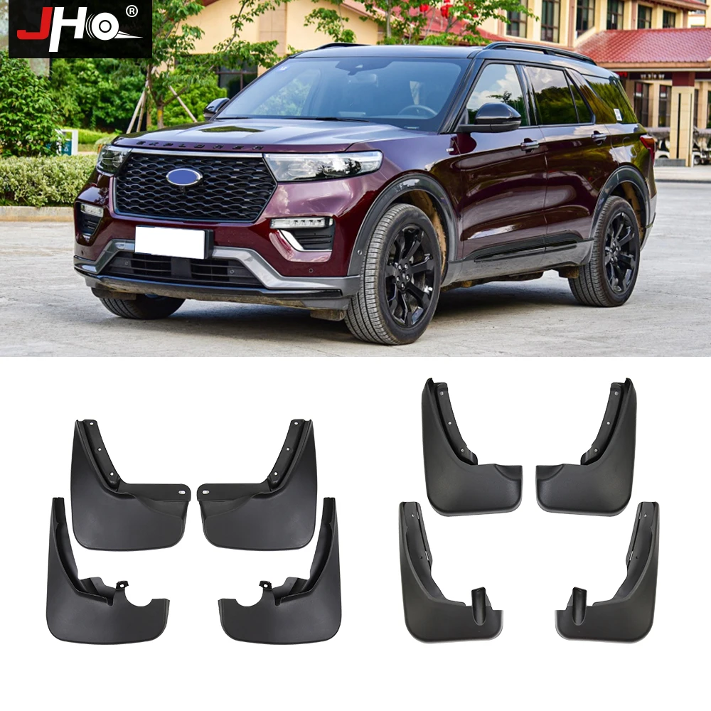 

JHO Front Rear Car Mud Flaps Mudguards Splash Guards For Ford Explorer 2020 2021 Base XLT Limited Platinum Accessories