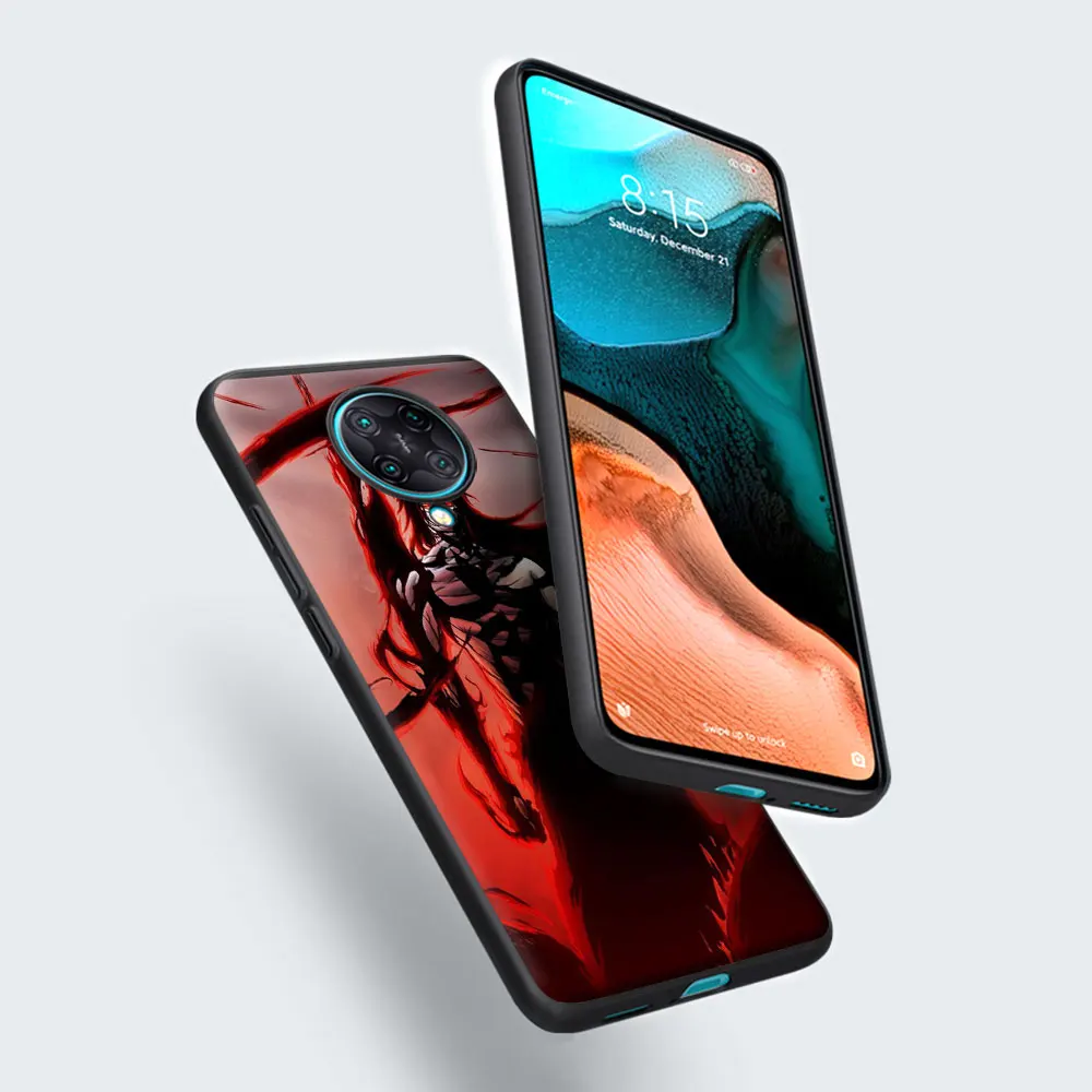 anime kurosaki ichigo bleach phone case for xiaomi poco x3 nfc m3 pro 5g f3 gt mi 11 lite 10t 9t a2 cc9 cover black soft coque free global shipping